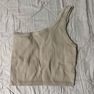 Zara One-Shoulder Crop Top